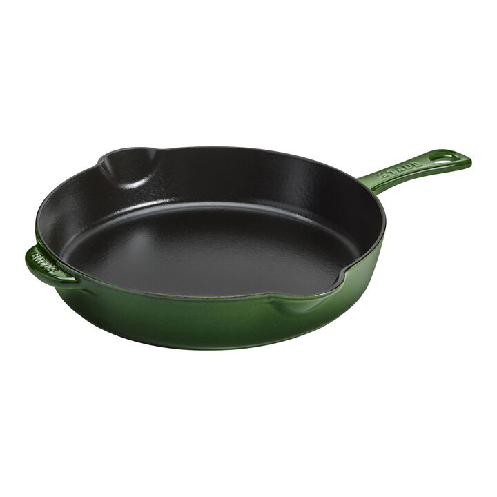 Cast Iron, 11-inch, Traditional Deep Skillet, Basil, large 1
