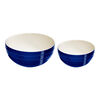 Stoneware, 2-pc, Large Mixing Bowl Set, Dark Blue, small 1