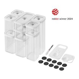 CUBE Set, S/M / 12-pz., transparente-bianco