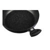 Vipiteno,  aluminum round Saucier and sauteuse with lid, black, small 3