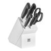 VIER STERNE, 6-pcs, Bloc de couteaux, Blanc, small 1