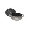 La Cocotte, Mini Cocotte 11 cm, Oval, Grafitgr&aring;, St&oslash;bejern, small 5
