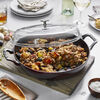 Cast Iron, 3.5 qt, Braiser With Glass Lid, Grenadine, small 5