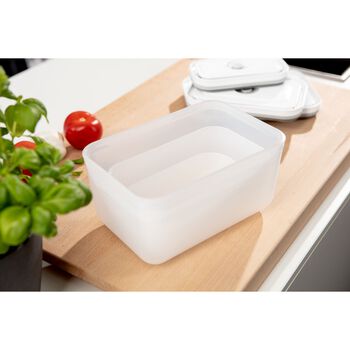 Vakumlu Saklama Kabı, M, Plastik, yarı şeffaf-Gri,,large 8