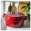 Braisers, 6 l cast iron round Braise + grill, cherry, small 11
