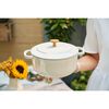 Bellamonte, Cocotte 22 cm, Rond(e), Blanc ivoire, Fonte, small 7