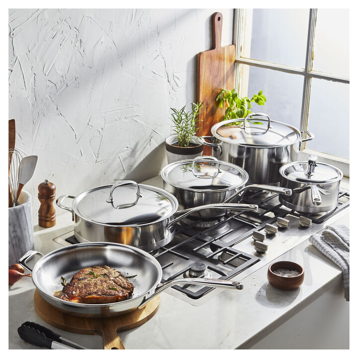 Atlantis, 9-pc, 18/10 Stainless Steel, Stainless Steel Cookware Set, large 2