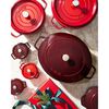 Cast Iron, 9 qt, Round, Dutch Oven, Cherry - Factory Second, small 9