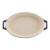 Stoneware, 2-pc, Oval Baking Dish Set, Dark Blue, small 3