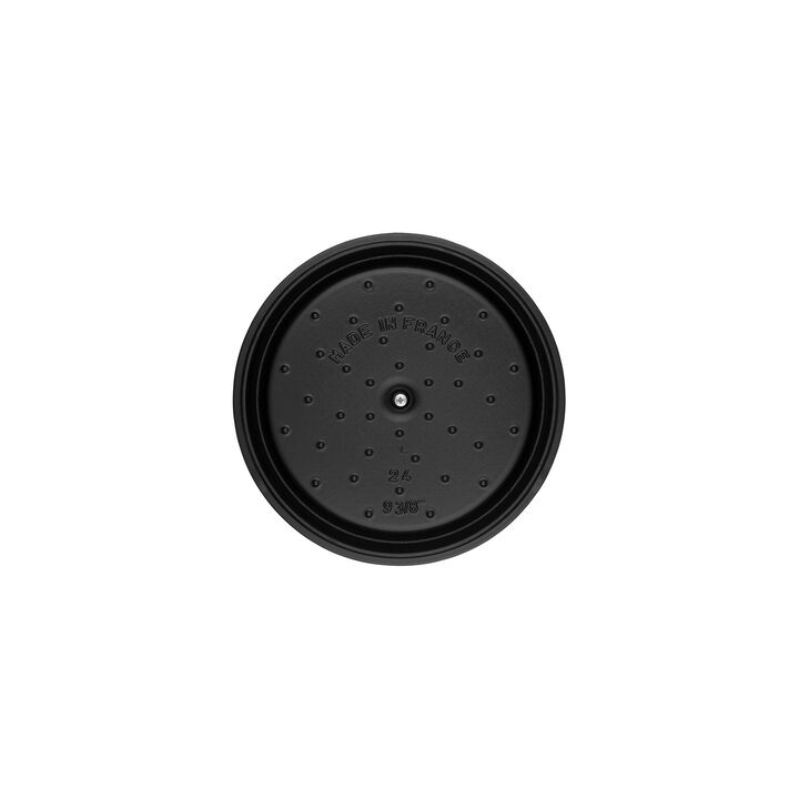 La Cocotte, Lage cocotte 26 cm / 4 l, Rond, Zwart, large 3
