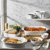 Ceramic, 8 Piece Bakeware set, white, small 4
