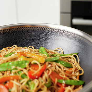 Wok Tava Kapaklı | 18/10 Paslanmaz &Ccedil;elik | Metalik Gri | 30 cm,,large 9