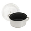La Cocotte, Cocotte mit Glasdeckel 24 cm, rund, Weisser Tr&uuml;ffel, Gusseisen, small 3