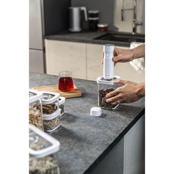 CUBE Saklama Kabı S / 11 cm, şeffaf-beyaz,,large 17