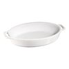 Ceramique, Pirofila ovale - 23 cm, Colore bianco puro, small 1
