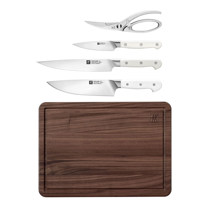 Knivset med skärbräda och sax, 5 delar., large 1