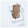 TWINOX, 5-pcs Calf leather Zip fastener case taupe, small 11
