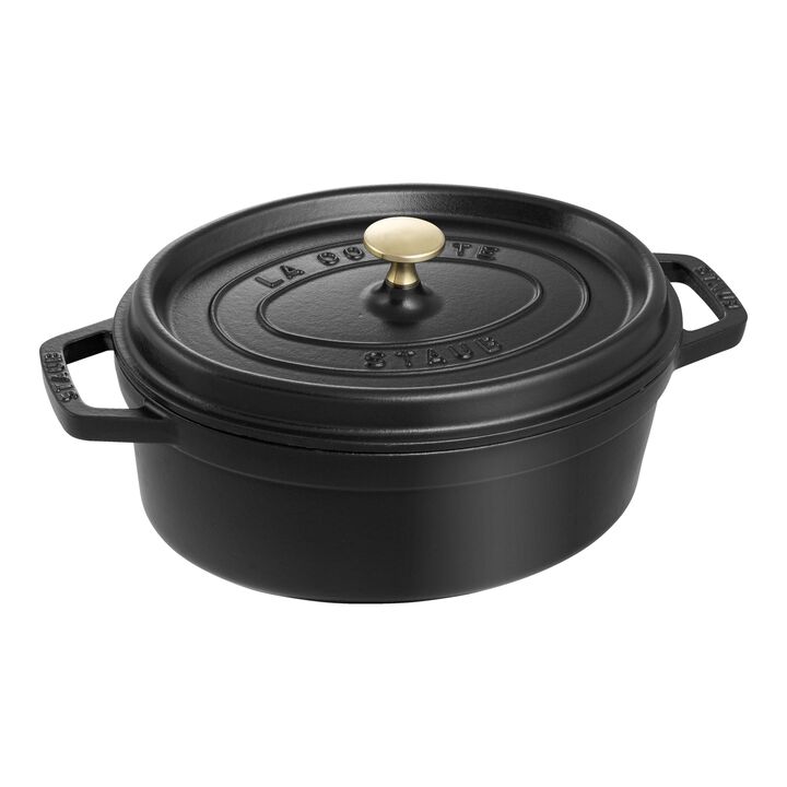 La Cocotte, Cocotte 31 cm / 5,5 l, Oval, Noir, large 1