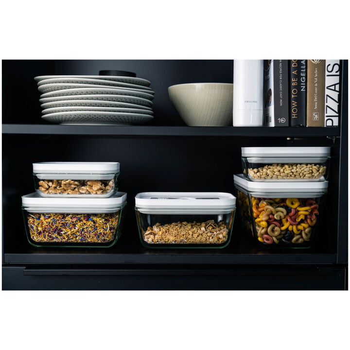 Fresh & Save, S/M/L / 3-pc, Vacuum Container Set, Glass, Grey, large 4