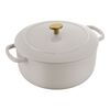 Bellamonte, Cocotte rotonda - 24 cm, avorio, small 1