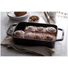 Cast Iron, 12-x 8-inch, Rectangular, Roasting Pan, Matte Black, small 5