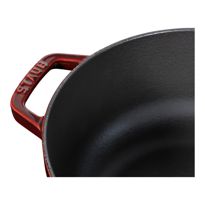 Cast Iron, 3.75 qt, Essential French Oven Rooster Lid, Grenadine, large 3