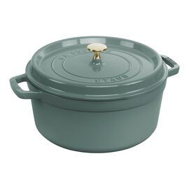 5.25 l cast iron round Cocotte, eucalyptus