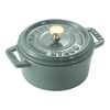 La Cocotte, 250 ml cast iron round Mini cocotte, eucalyptus, small 1