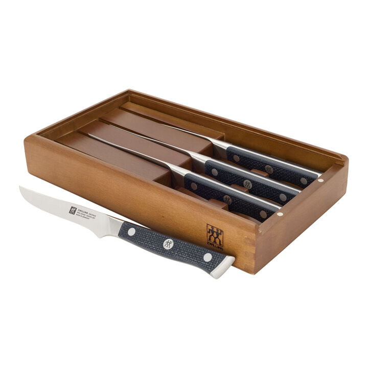 Spectrum, 4-pc, Steak Knife Set With Wood Presentation Box, large 1