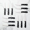 12-pc, Serrated Steak Knife Set With Black ABS Handle, small 2