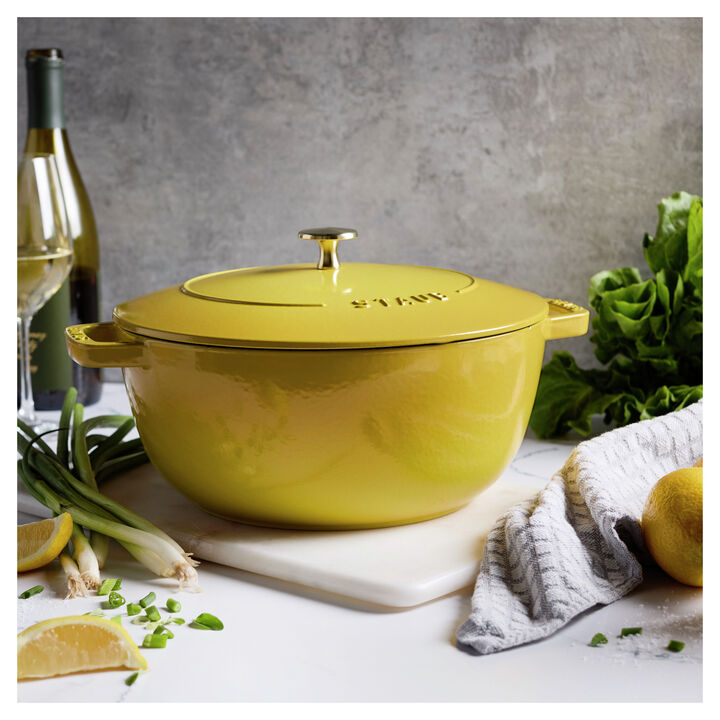Cast Iron, 5 qt, Essential French Oven, Citron, large 2