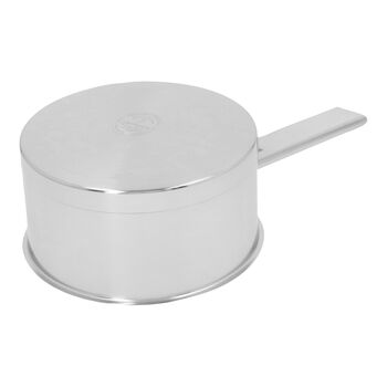 Sos Tenceresi &ccedil;ift &ccedil;ıdarlı kapak | 18/10 Paslanmaz &Ccedil;elik | 16 cm | Metalik Gri,,large 2