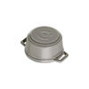Cast Iron, 0.25 qt, Mini Round Dutch Oven, Graphite Grey, small 7
