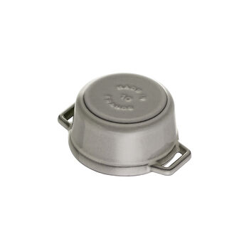 Mini D&ouml;k&uuml;m Tencere | Grafit Gri | 10 cm | 250 ml | yuvarlak,,large 7