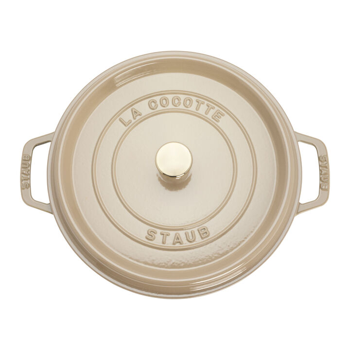 Cast Iron, 7 qt, Round, Dutch Oven, Sesame, large 4
