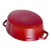 Cast Iron, 5.75 qt, Oval, Dutch Oven, Cherry - Factory Second, small 5