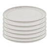 Set de platos planos 26 cm, 6-pzs, cer&aacute;mica, blanco trufa, small 1
