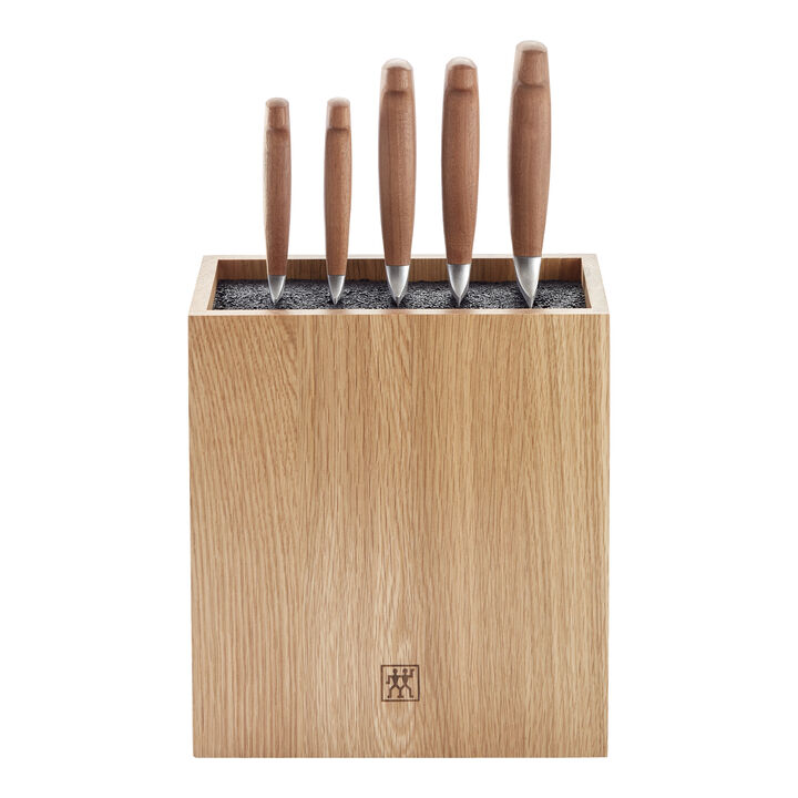VIER STERNE, 6-tlg, Messerblockset, Braun, large 2