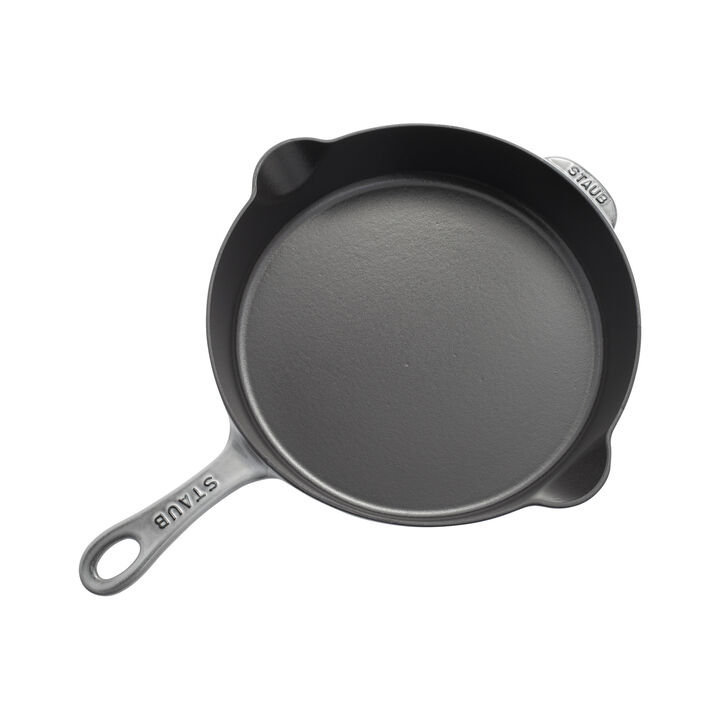 Cast Iron, 11-inch, Traditional Deep Skillet, Graphite Grey, large 3