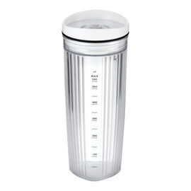 Personal Blender Jar With Drinking Lid And Vacuum Lid - White