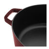 Cast Iron, 6.25 qt, Wide Oval Dutch Oven, Grenadine - Factory Second, small 4