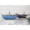 Pans, 26 cm / 10 inch cast iron Frying pan, ice-blue, small 5