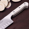 Pro le blanc, 7-inch, Hollow Edge Slim Santoku Knife, small 4