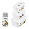 Fresh & Save, Vacuum lunch box set, S/M/L / 4 Piece, plastic, white, small 1