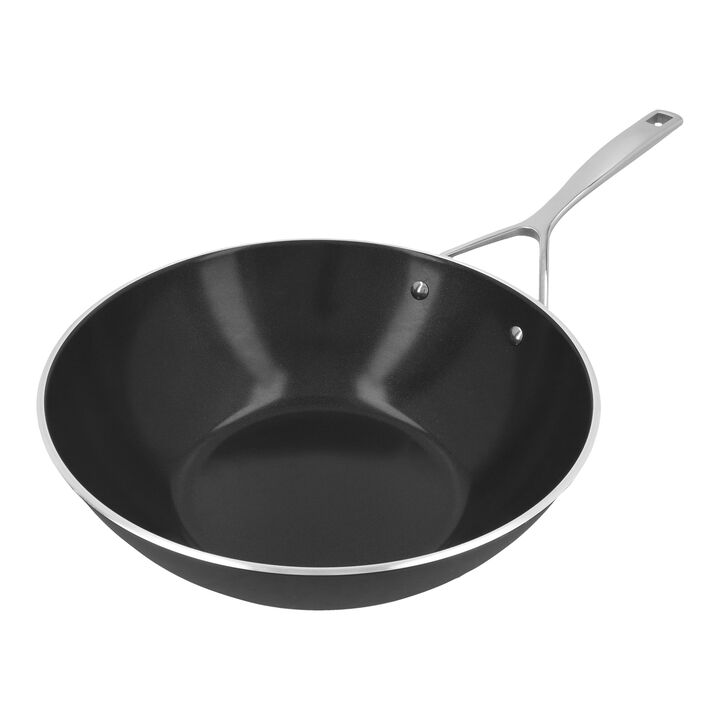 Alu Pro 5, 12-inch, Aluminum, Wok With Ceramic Coating, Matte Black, large 3