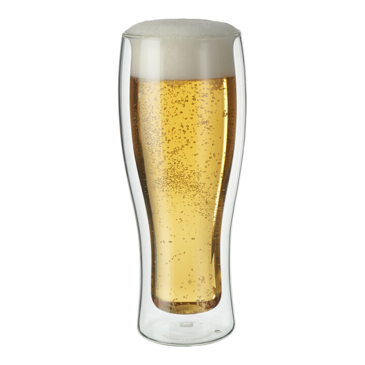 Sorrento Double Wall Glassware, 2-pc, Beer Glass Set, large 1