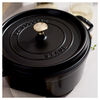 La Cocotte, Cocotte 26 cm, redondo, Negro, Hierro fundido, small 3