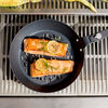 BBQ+, Perforated Carbon Steel Fry Pan with Removeable Handle, small 4