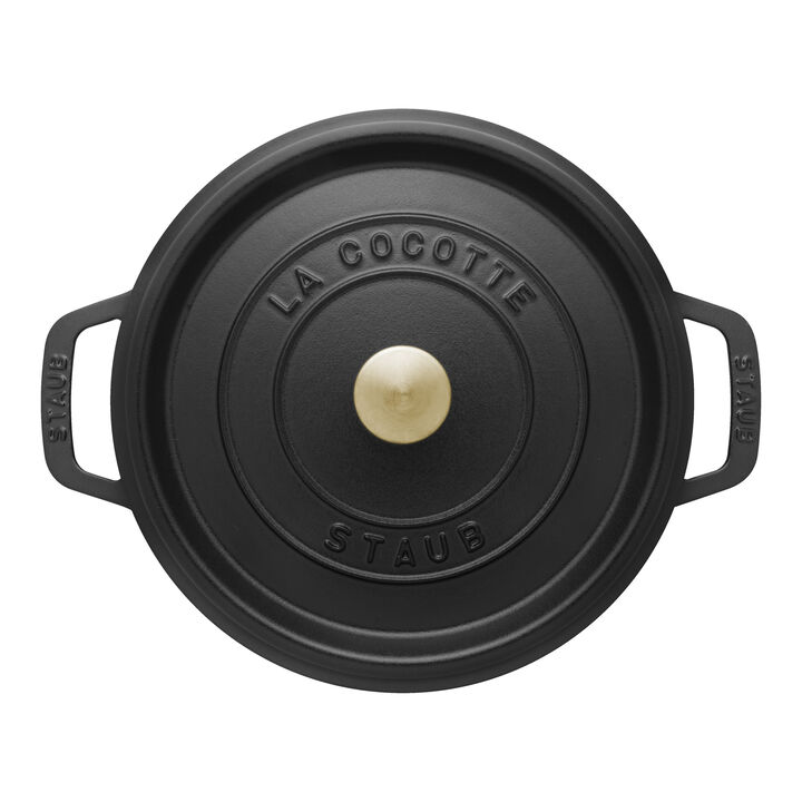 Cast Iron, 7 qt, Round, Dutch Oven, Matte Black, large 4