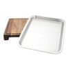 BBQ+, 17-inch x 14-inch Cutting Board With Tray, Acacia , small 6